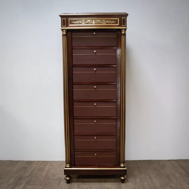 French Directoire Style Box File Cabinet Circa 1900