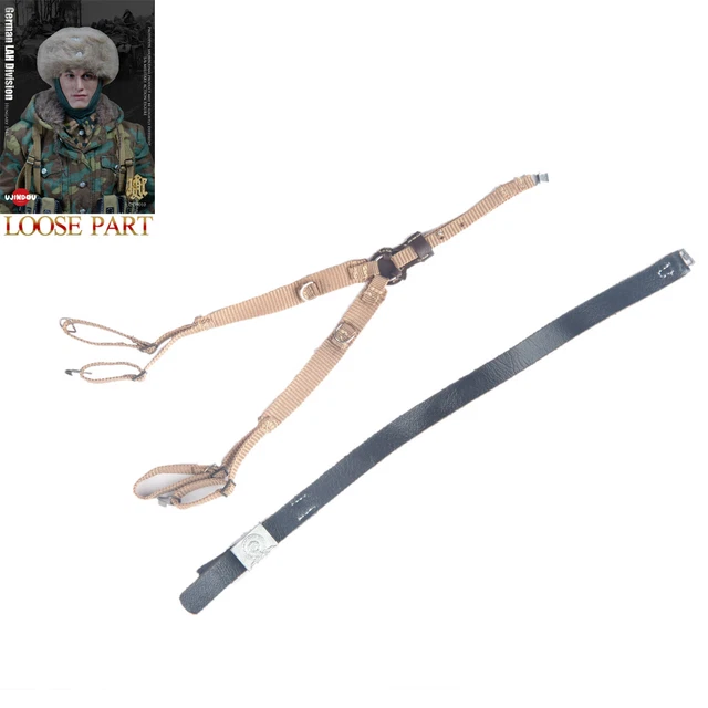 UJINDOU UD9010 1/6 WWII German LAH Division Hungary 1945 Figure Y-straps Belt