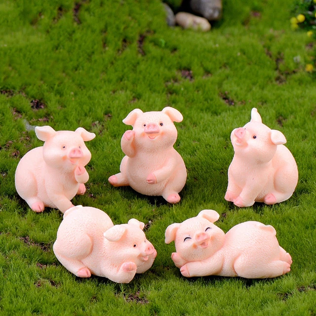 Zodiac Pig Mini Miniature Figurine Fairy Garden Dollhouse Decor Micro La'yg