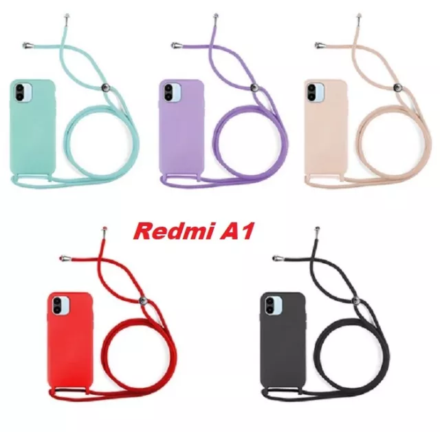 Funda suave con Cordón para Xiaomi Redmi A1 disponible en varios colores