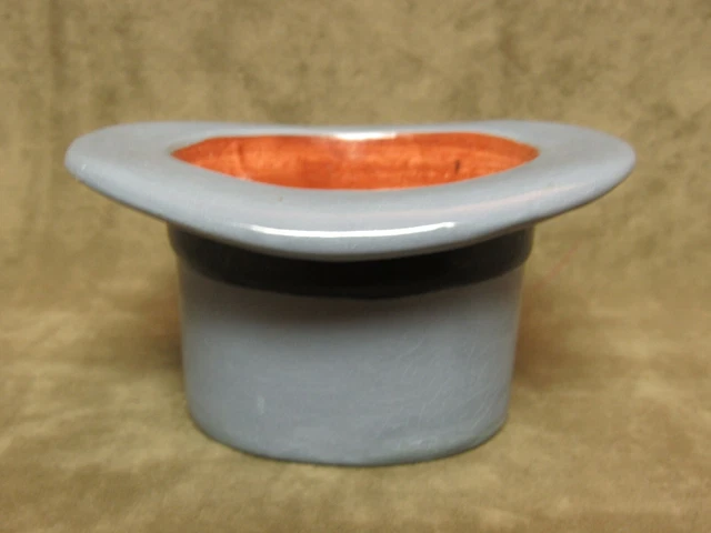 Vintage Miniature Dobbs Hat Advertising Souvenir item Gray color Black Band