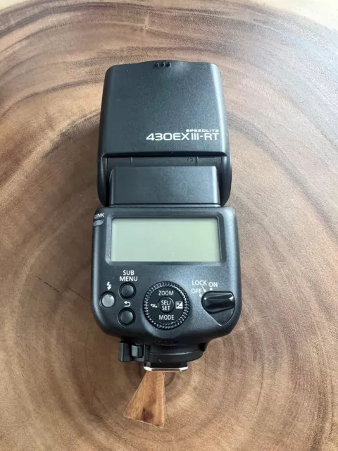 Canon Speedlite 430EX III-RT Digital Camera Flash + Case *MINT CONDITION*