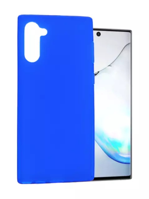 Funda para Samsung Galaxy Note 10 (4G) Carcasa Gel TPU Silicona PTG Azul