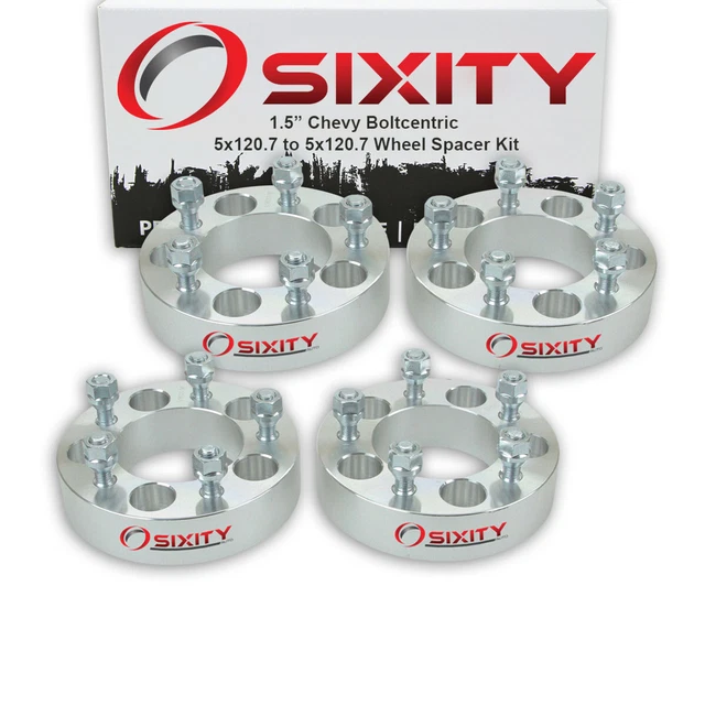 4pc 1.5" Wheel Spacers for Chevy Camaro Corvette Adapters Lugs Studs 5x120.7 rx