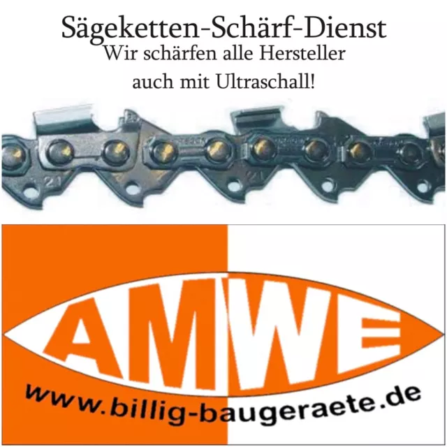4 Sägekette Kette Ersatzkette schärfen alle Hersteller Stihl Dolmar vom Profi !