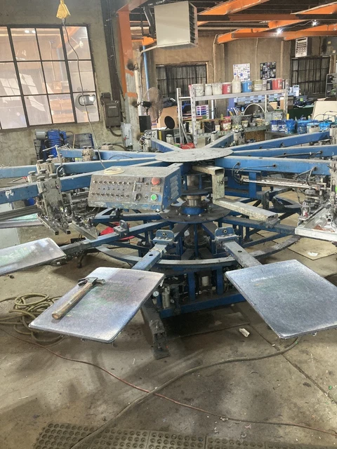 M&R GT8-10 Automatic Textile Press, 8 Color, 10 Station