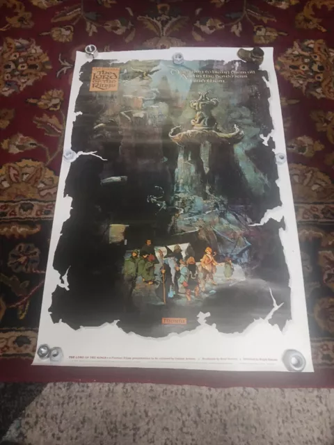 Vtg Original 1978 The Lord of the Rings Mines of Moria Movie Poster Ralph Bakshi