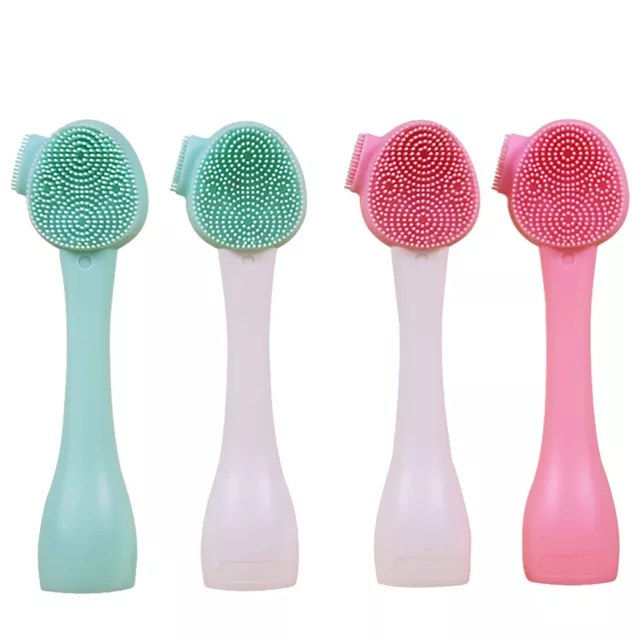 4 piezas cepillo de limpieza manual cepillos para el cuidado de la piel lavabo