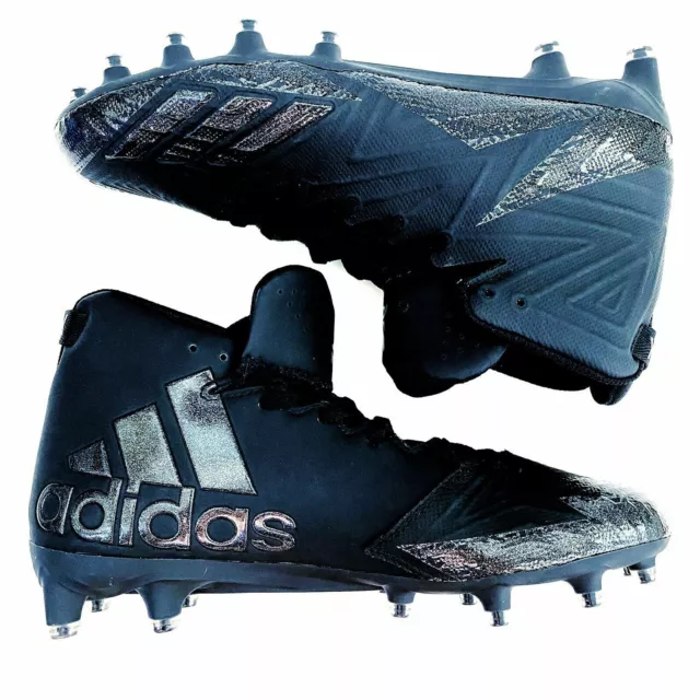 Adidas Freak X Carbone Triple Noir Mi Football Crosse Cale Chaussures Taille 17