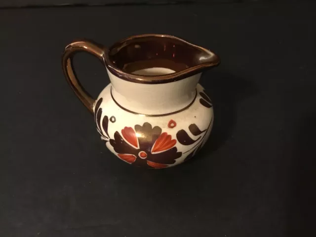 Nice small Pitcher / Creamer  Luster Ware Copper Made in England Old Castle