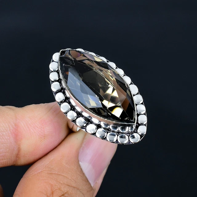 Bague Argent 925 Motif Spirale Taille Réglable - Grande Taille, Marque Délicatement Doux, Neuve Avec étiquettes