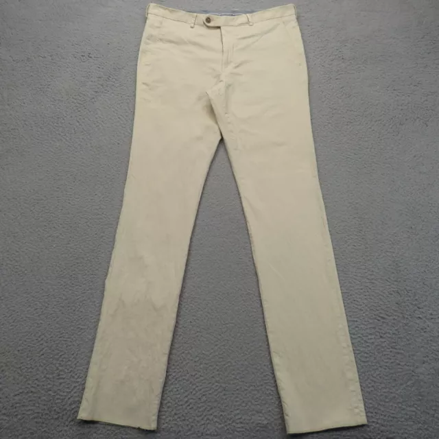 Peter Millar Pants 36 Silk Cotton Perfect Poplin Collection Mens Chino 5 Pocket