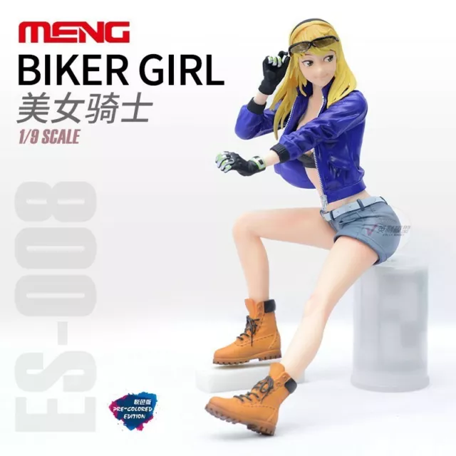 Meng Model ES-008 1/9 Scale BIKER GIRL PRE-COLORED EDITION Resin product