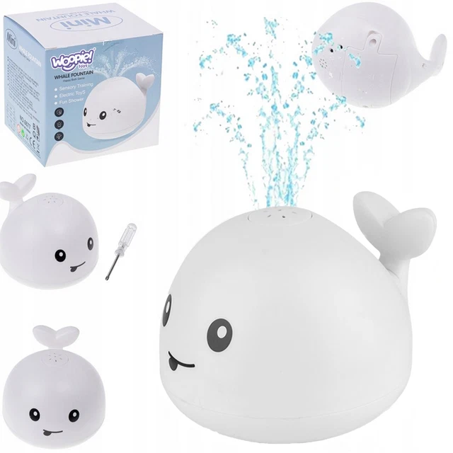 WOOPIE Bath Toy Whale Spouting Water LED Fountain