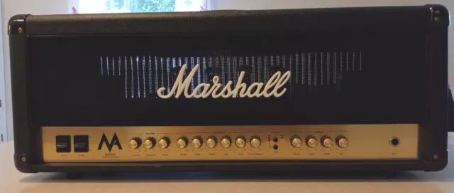 Cabezal amplificador de tubo Marshall MA100H 100 vatios con reverberación, 3 tubos ECC83_4 EL34