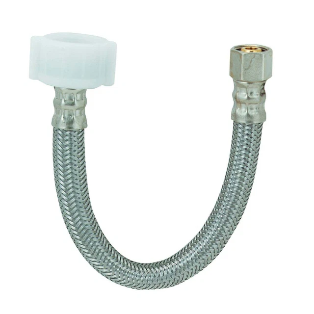 B&K 3/8 In. FC x 7/8 In. BC Nut x 9 In. L Toilet Connector 496-102 Pack of 10