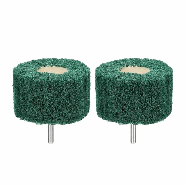 Abrasive Wheels 80mm x 50mm Buffing Polishing Wheels with 6mm Shank 2pcs