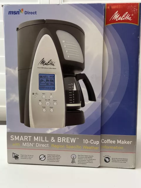 Melitta MEMB1B Mill & Brew 10-Cup Coffeemaker, Black - http