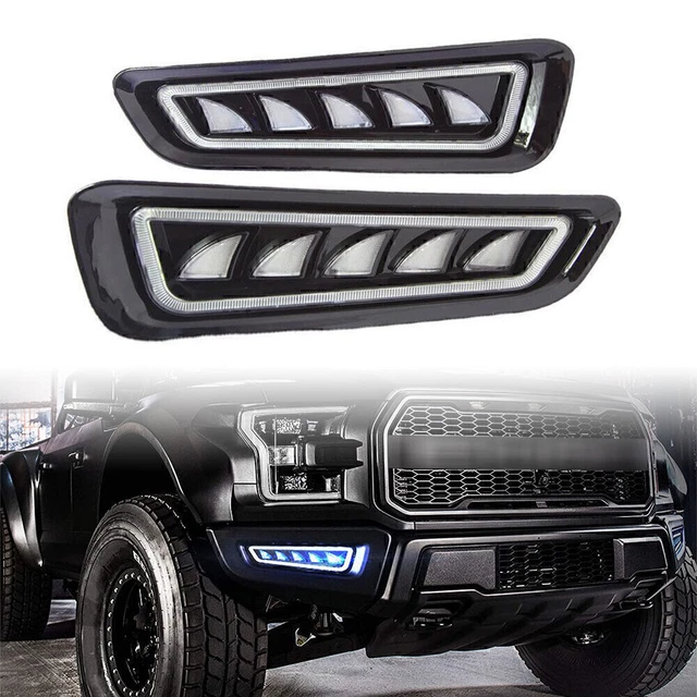 Fendinebbia LED Diurno Luce di marcia Segnale di svolta per Ford F150 Raptor 2017-2020