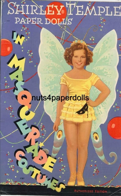 VINTAGE UNCUT SHIRLEY Temple Paper Dolls Org Sz Hd Laser Reproduction 