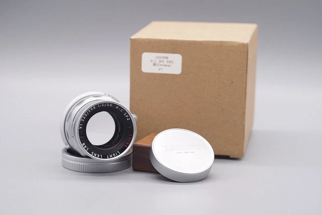 Light Lens Lab 50mm F2 Black Paint Leica M Mount Lens – Brass, Manual Focus - View #3