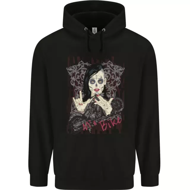 Felpa con cappuccio Ma Bike Skull Biker DotD Sugar Moto Bambini Bambini