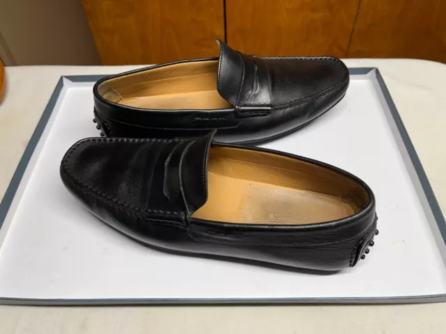 chaussures homme Tods taille 42 mocassin noir en très bon état