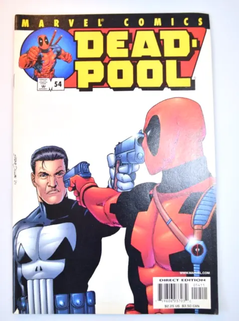 Deadpool 54 - 1st Punisher vs Deadpool | VF White Pages | 2001 Marvel Comics