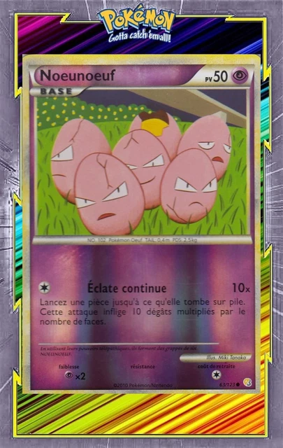 Noeunoeuf Reverse -HS1:HeartGold SoulSilver-63/123-Carte Pokemon Française