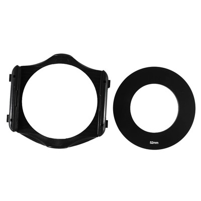 52mm-54mm fotocamera PORTAFILTRO in alluminio anello adattatore nero per Cokin P Series 