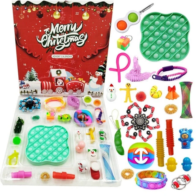 FIDGET TOY ADVENT calendar Countdown To Christmas Kids Toys Pop It