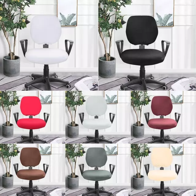 fr Polyester Computer Chair Cover Removable Spandex Stretch Office Chairs Slipco