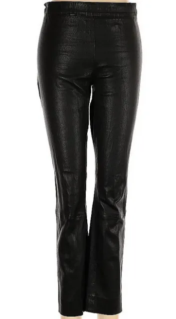 VINCE  Black Leather Legging Pants Sz Small 100% Lamb Leather $1195