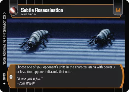 Subtle Assassination - FOIL - Attack of the Clones - Star Wars TCG