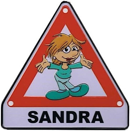 Targa Auto Con Ventosa 'Grandchildren On Board' – Cartello Segnaletico Per Finestrini, 14x14 Cm