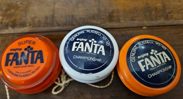 3  x Enjoy Fanta Genuine 1976 Russell Championship /Yo-Yo - See Photos