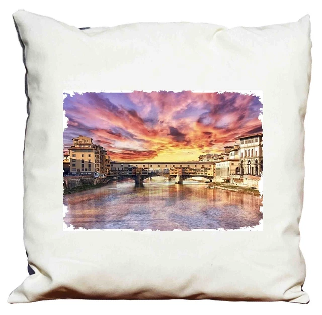 Cuscino Decorativo senza imbottitura Firenze Ponte Vecchio cm 58x58