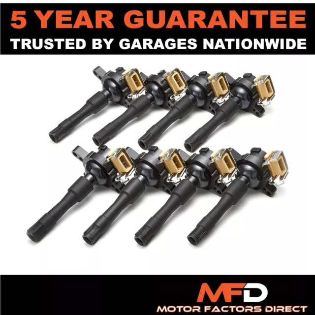 8X For Land Rover Range Mk3 L322 4.4 Petrol (2002-05) Ignition Coil Packs Pencil