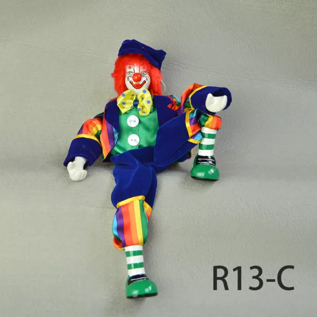 Vintage Hand Painted Porcelain Clown Doll Ceramic Dolls Home Decor 38cm Toy Gift