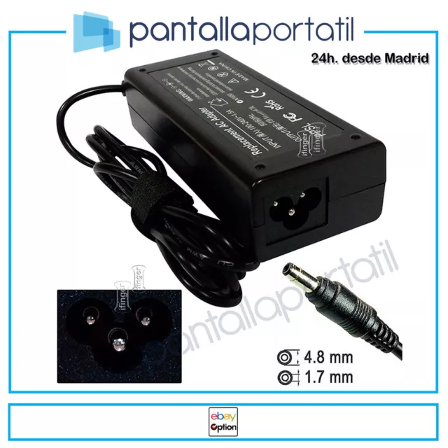 Cargador de portatil HP COMPAQ PRESARIO V6000AU 18.5 3.5 A 65W AC Adapter rep...