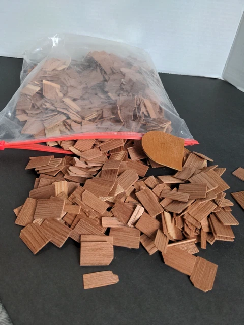 Dollhouse Miniature Rectangular Cedar Roof Shingles 1/2 pound bag Lot Crafts