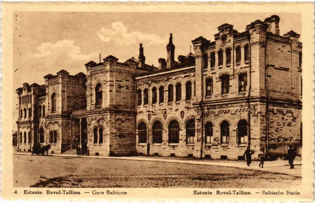 PC ESTONIA REVAL TALLIN RAILWAY STATION GARE BALTIQUE (a46675)