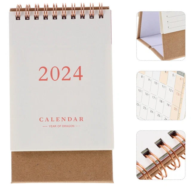 DESK CALENDAR 2024 standing flip Desktop Planning Small Desk Calendar