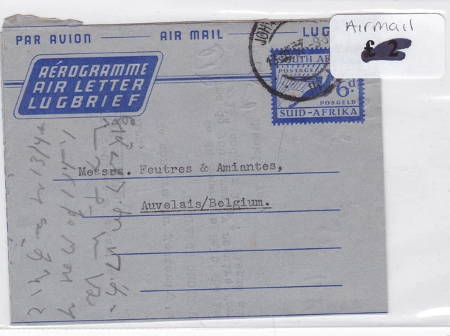 South Africa Stamps Cover airmail Ref 8803