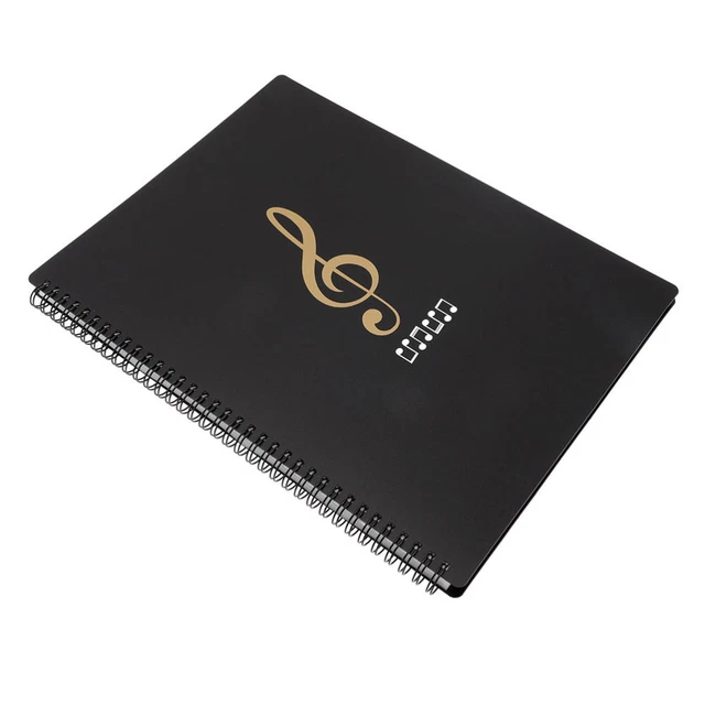 Porte-partitions A4 Noir – Sangle De Main – Poches Intérieures – Pour Musiciens