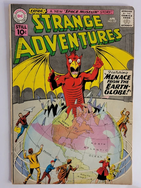 STRANGE ADVENTURES #127 (VG+) 1961 "MENACE from the EARTH-GLOBE!" SILVER AGE DC