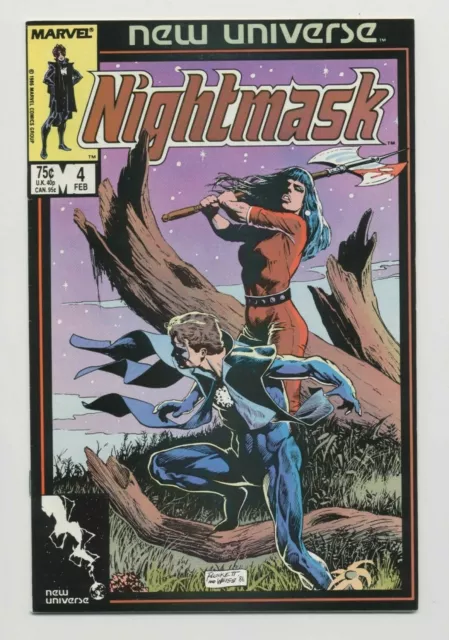 1986 Marvel Comics New Universe Nightmask #4 Feb  comic book  combine ship