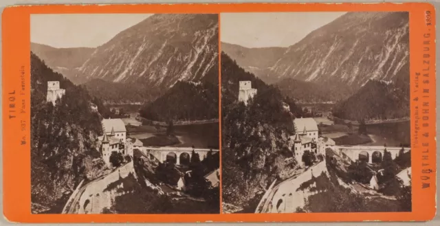 Tirol Foto Stereo Wurthle & Sohn Salzburg Österreich Vintage Albumin