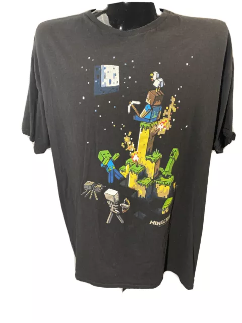 Mojang Jinx Official Minecraft T-Shirt~Size 2 X  Black. 2015