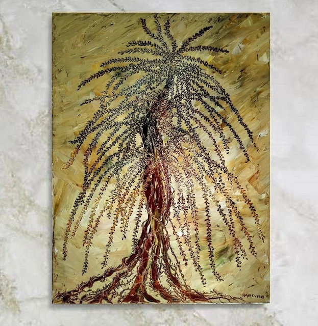 quadro a olio su tela dipinto a mano moderno 60x80  paesaggi firmato autenticato